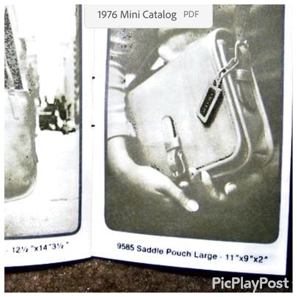 Vintage 70’s NYC Coach Saddle Pouch Large # 9585 in Saddle Brown - Picture 15 of 16